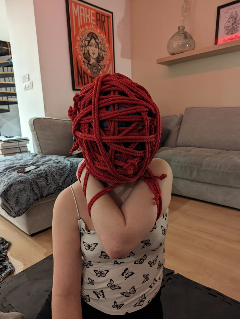 Face rope - Session shibari